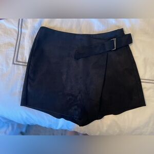 Black velvet skirt